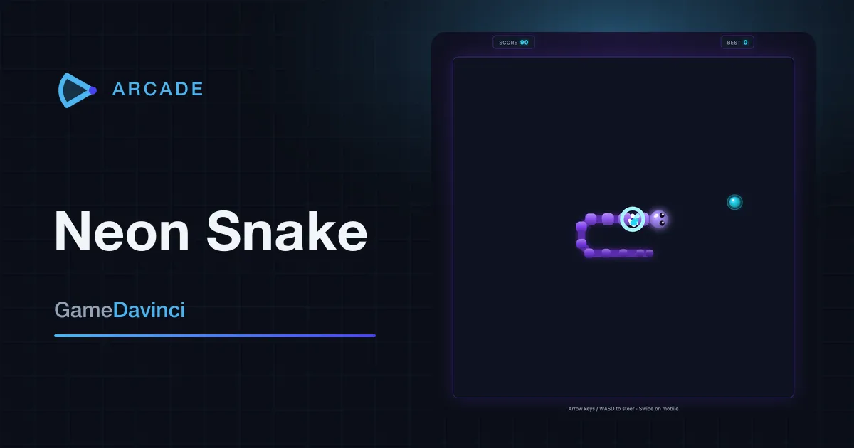 Play Neon Snake — free online Arcade game