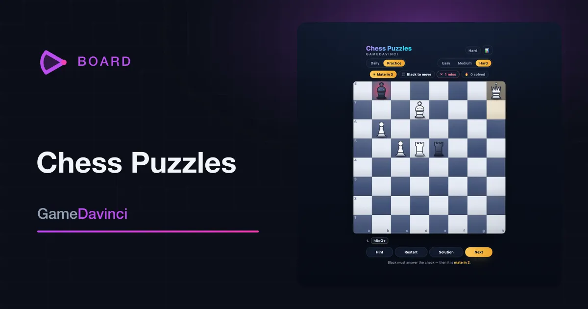 Play today's Chess Puzzles daily puzzle
