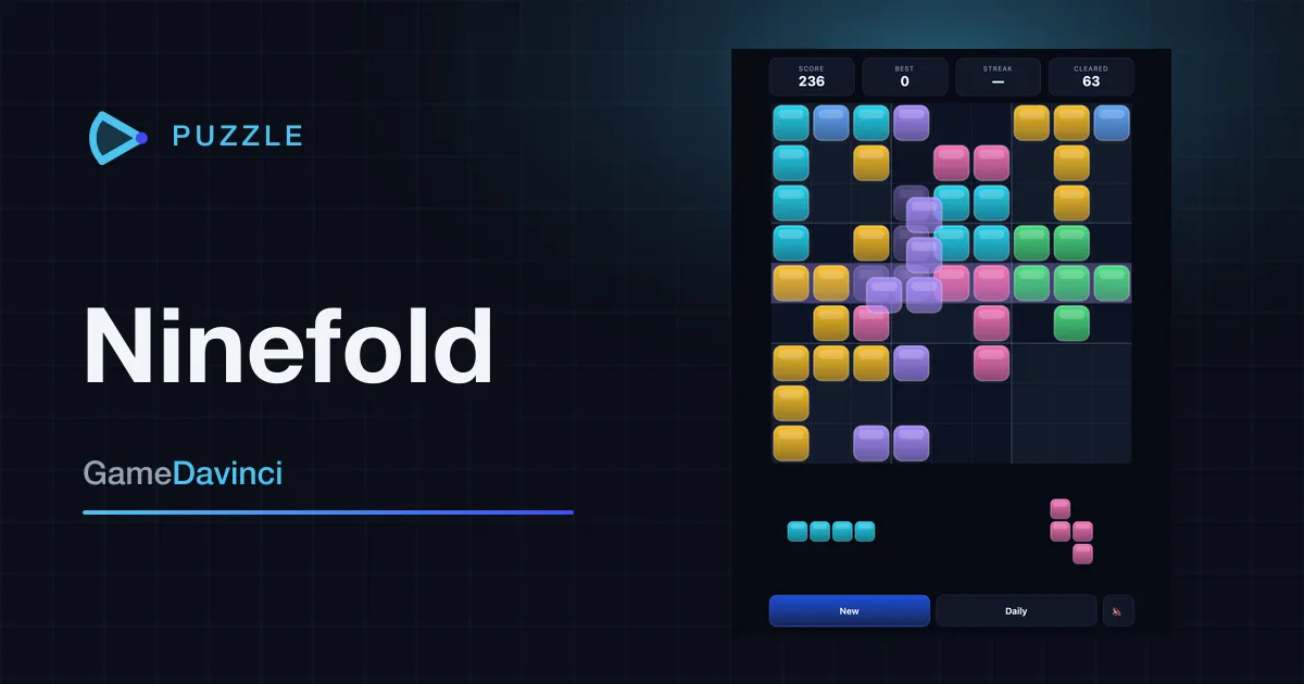 Play today's Ninefold daily puzzle