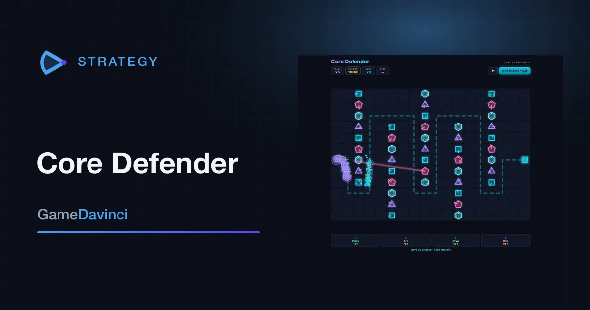 Play Core Defender — free online Strategy game