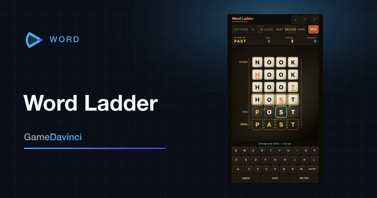 Play Word Ladder — free online Word game