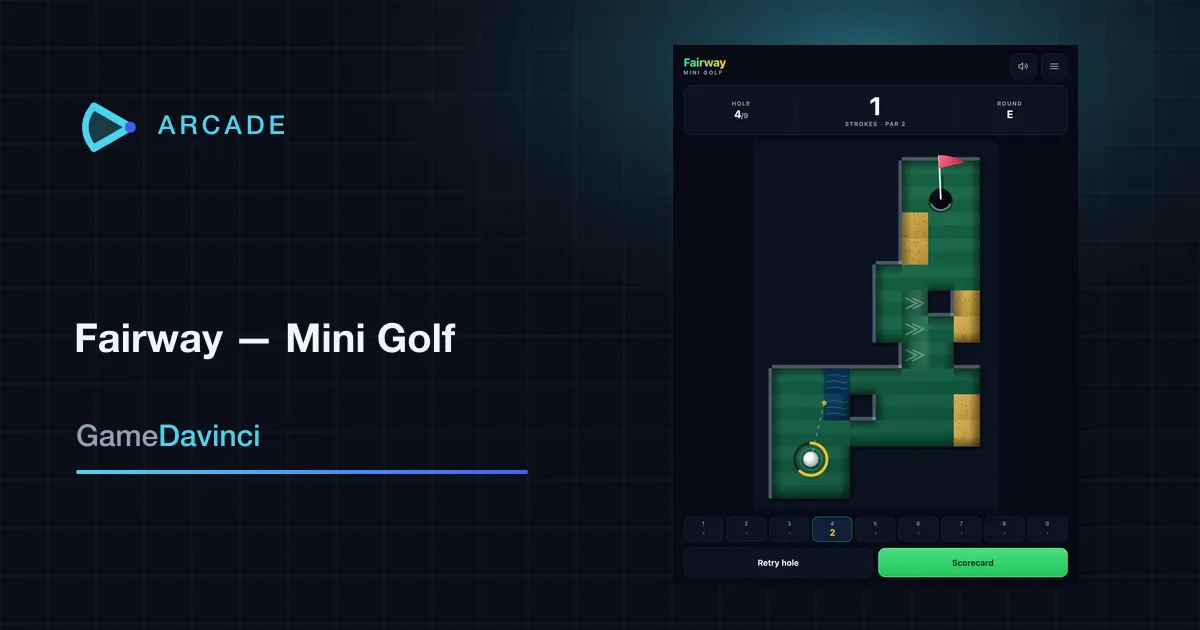 Play today's Fairway — Mini Golf daily puzzle