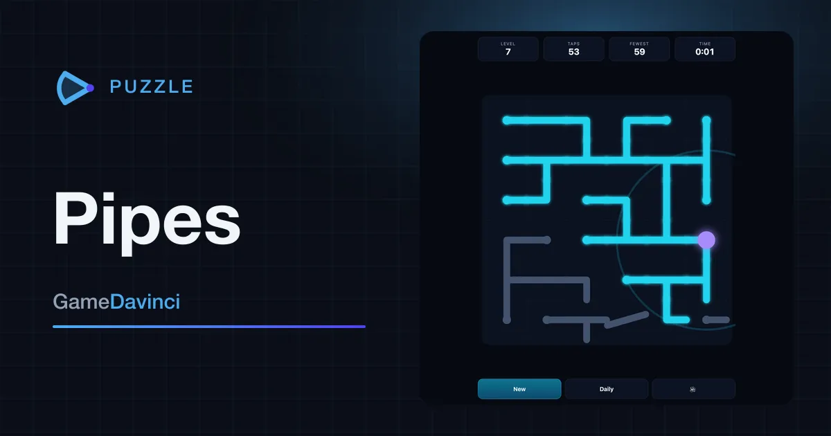 Play today's Pipes daily puzzle