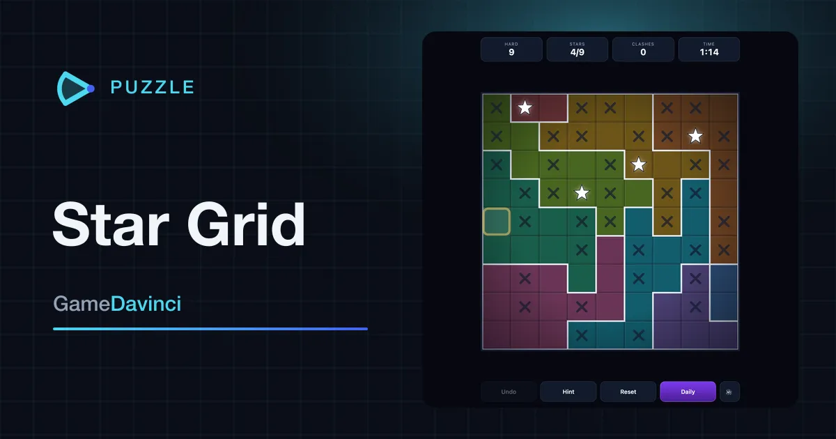 Play today's Star Grid daily puzzle