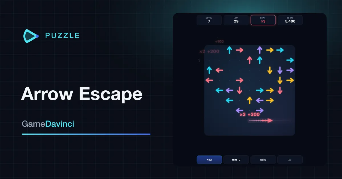 Play today's Arrow Escape daily puzzle