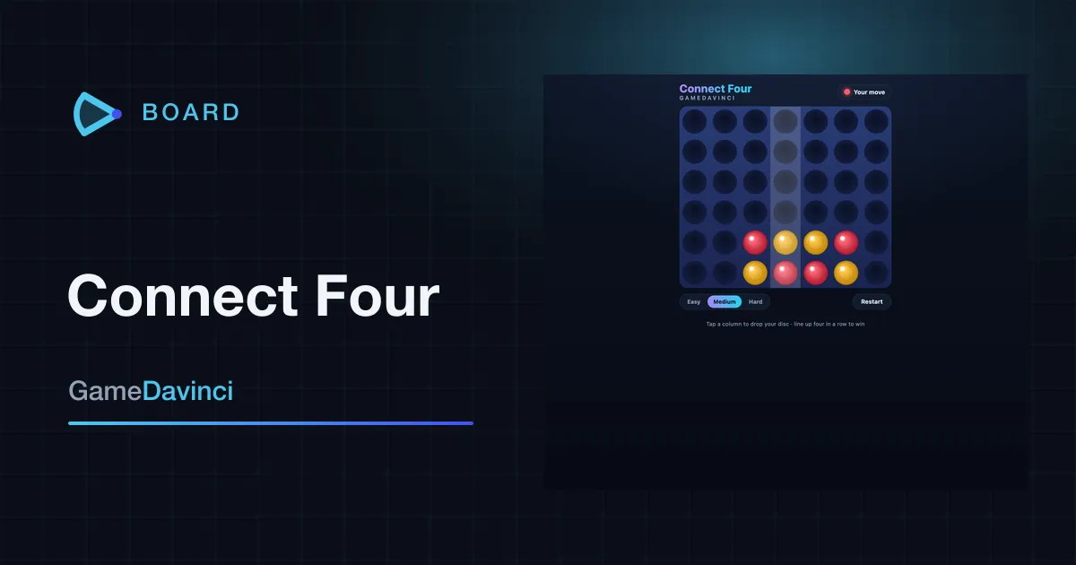 Play Connect Four — free online Board game