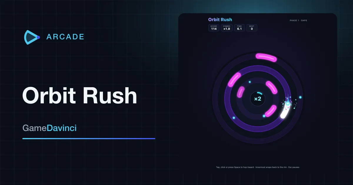 Play Orbit Rush — free online Arcade game