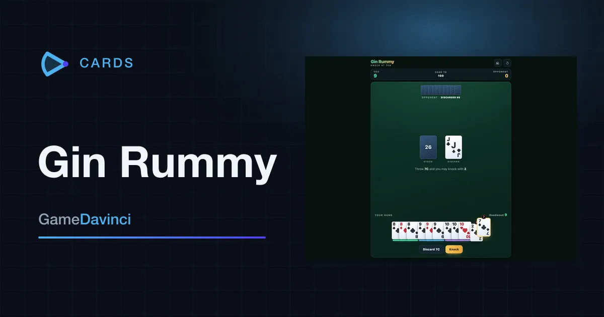 Play Gin Rummy — free online Card Games game