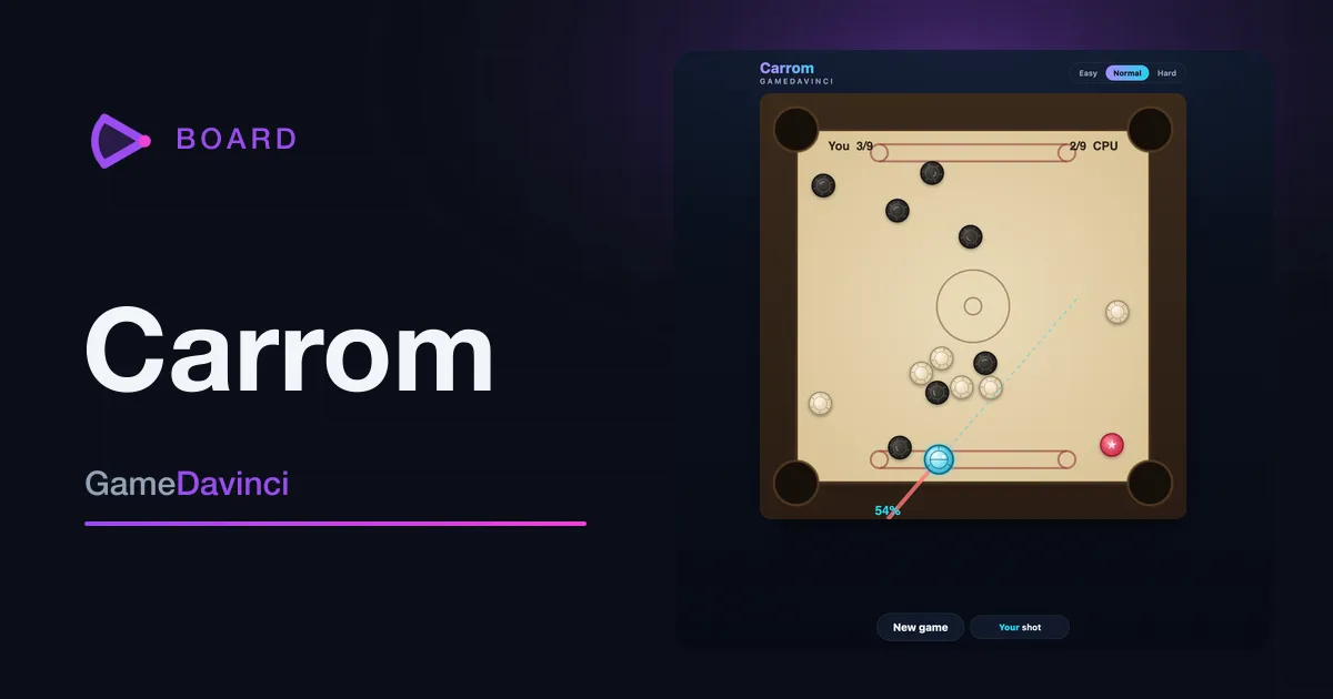 Play Carrom — free online Board game