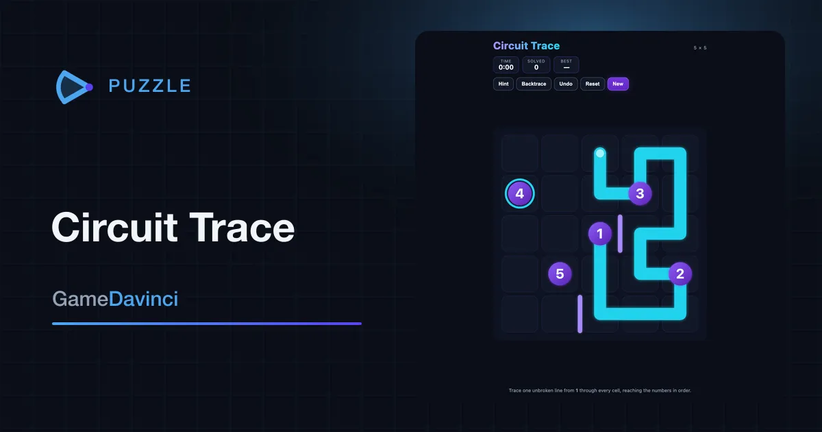 Play Circuit Trace — free online Puzzle game