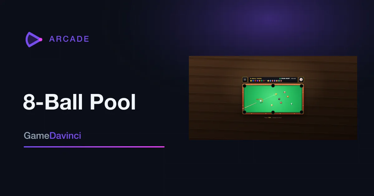 Play 8-Ball Pool — free online Arcade game