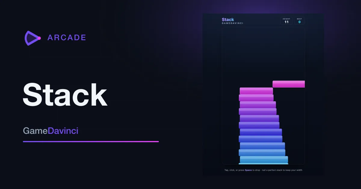 Play Stack — free online Arcade game