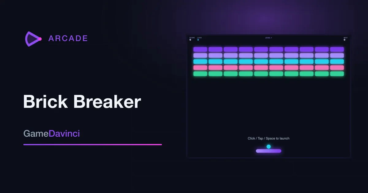 Play Brick Breaker — free online Arcade game