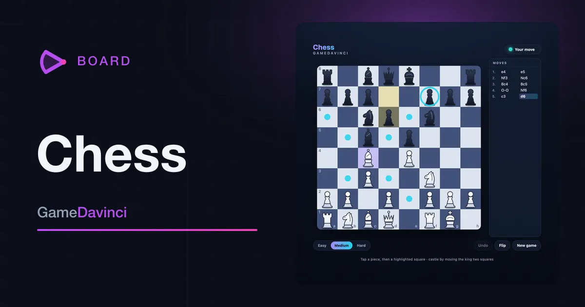 Play Chess — free online Board game