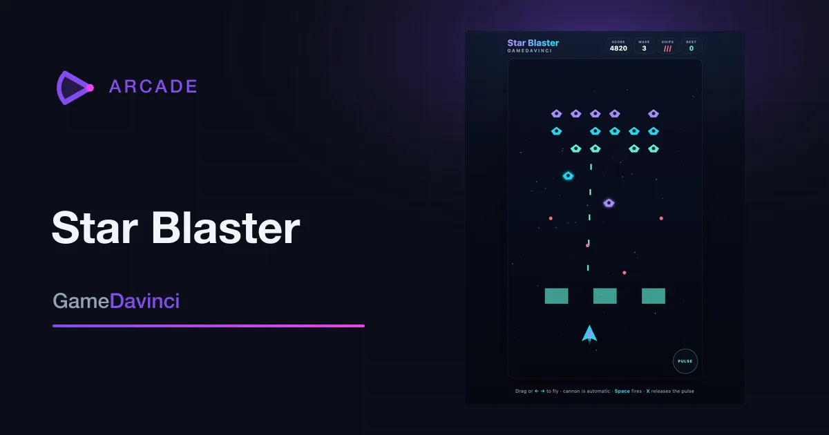 How to play Star Blaster — rules for the free online Arcade game