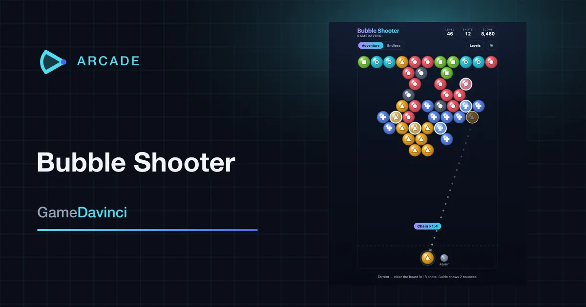 Play Bubble Shooter — free online Arcade game