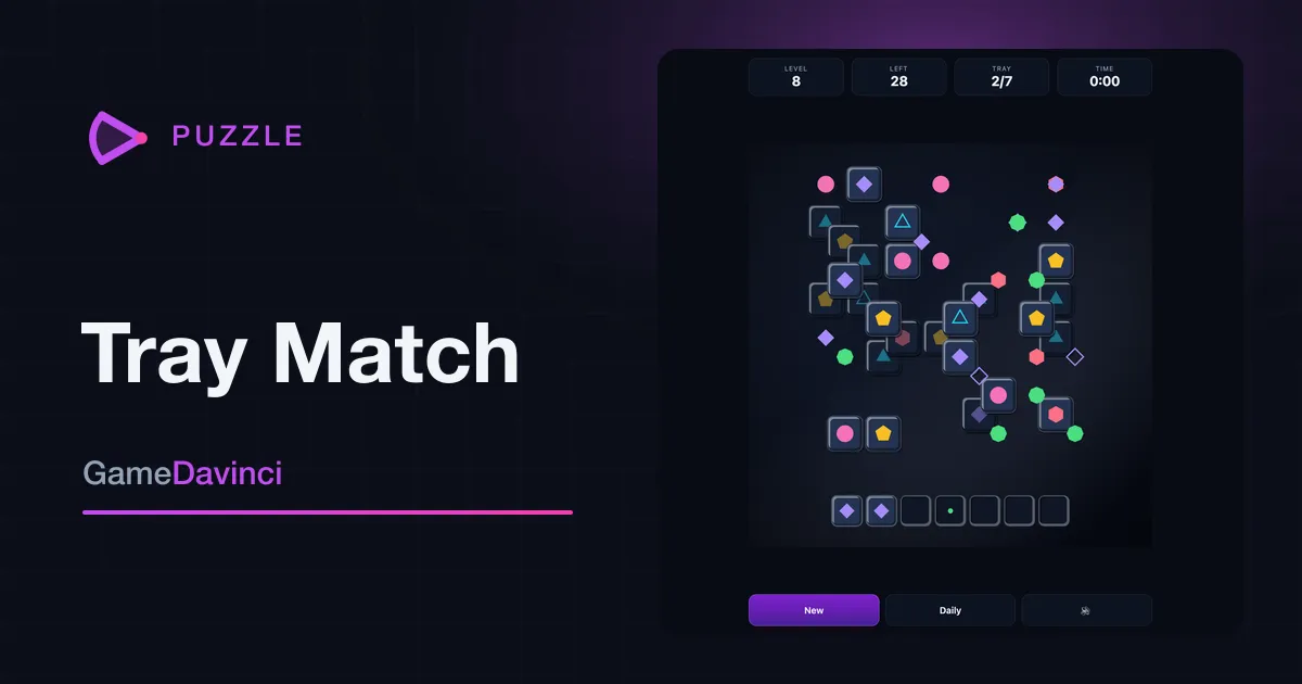 Play today's Tray Match daily puzzle