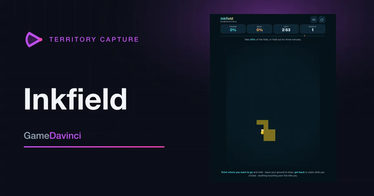 How to play Inkfield — rules for the free online Territory Capture game