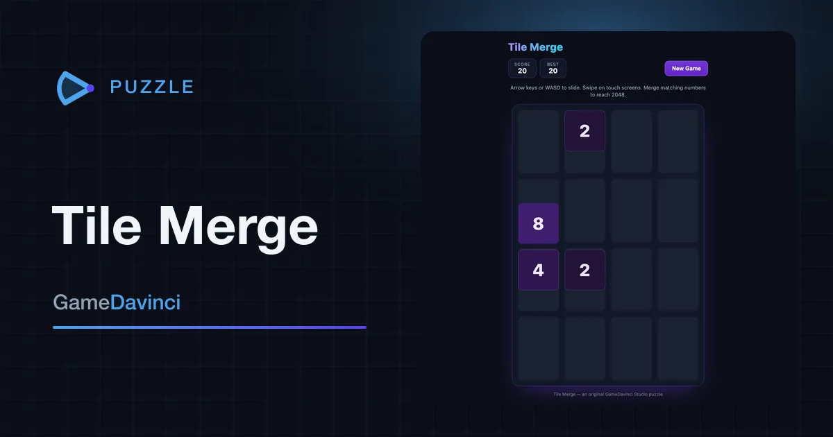Play Tile Merge — free online Puzzle game