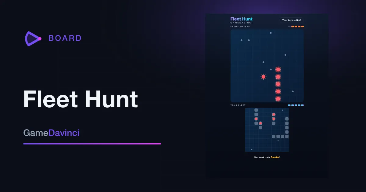 Play Fleet Hunt — free online Board game