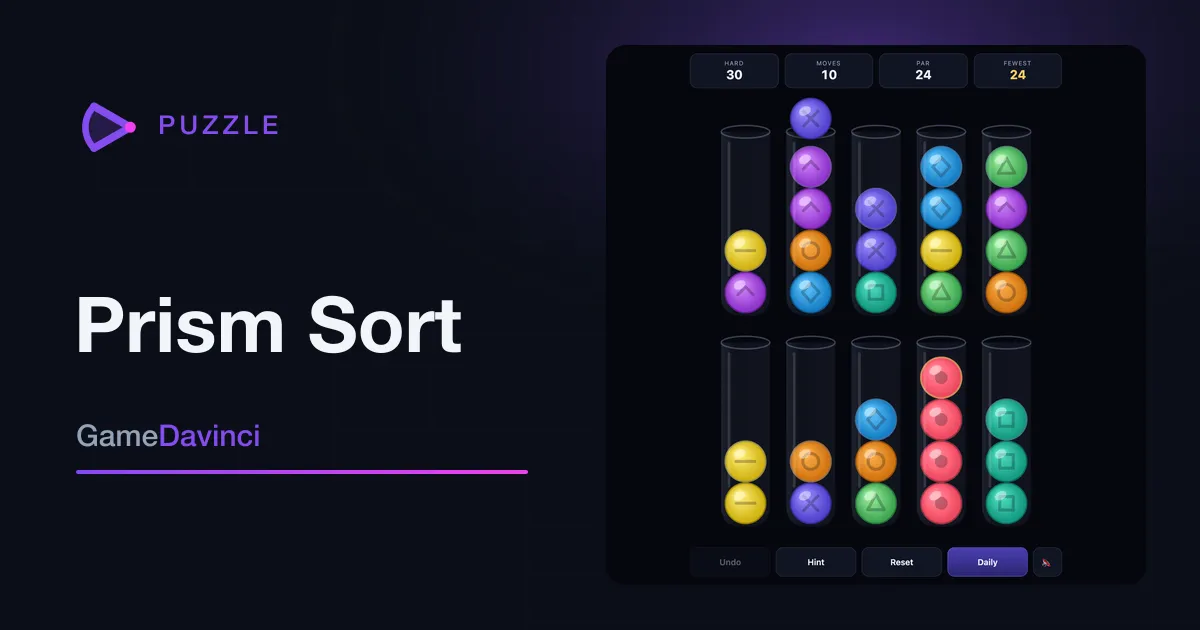 Play today's Prism Sort daily puzzle