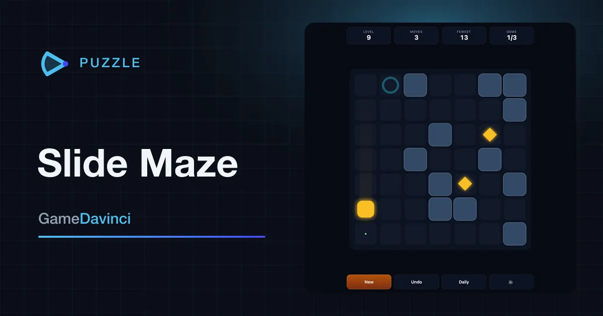 Play today's Slide Maze daily puzzle
